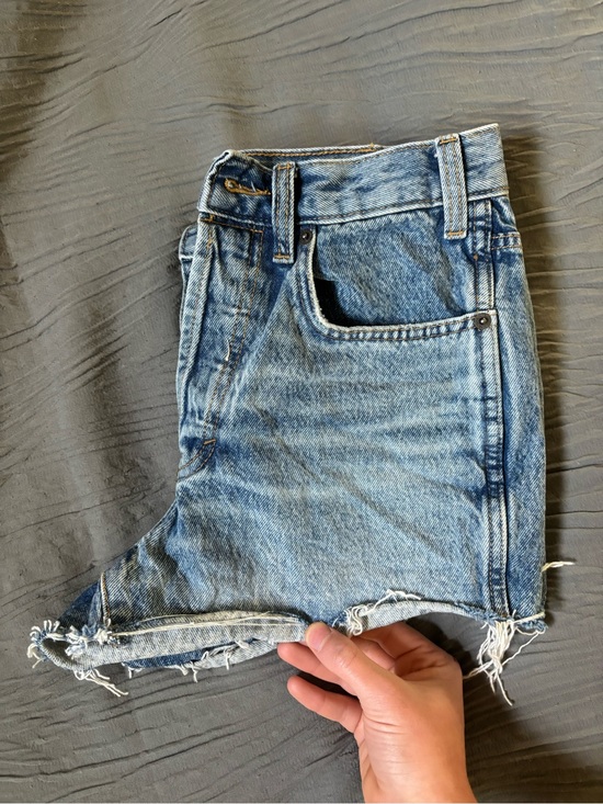 Universal Thread Pants - Universal Thread Light Blue Denim Jean Shorts with Raw Hem